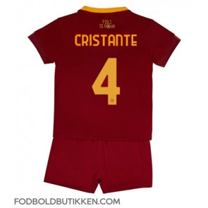 AS Roma Bryan Cristante #4 Hjemmebanetrøje Børn 2022-23 Kortærmet (+ Korte bukser)